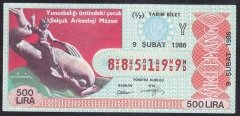 1986 9 ŞUBAT YARIM BİLET Y SERİSİ