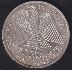 Almanya 10 Mark 1987 Gümüş (Berlin'in 750. Yıldönümü)