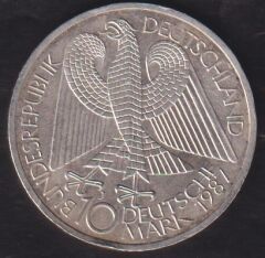 Almanya 10 Mark 1987 Gümüş (Berlin'in 750. Yıldönümü)