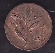 1965 YILI 1 KURUŞ ÇİLALTI para eden eski paralar