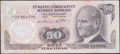 6.Emisyon 1.Tertip 50 Lira I29 468408 Çok Temiz+