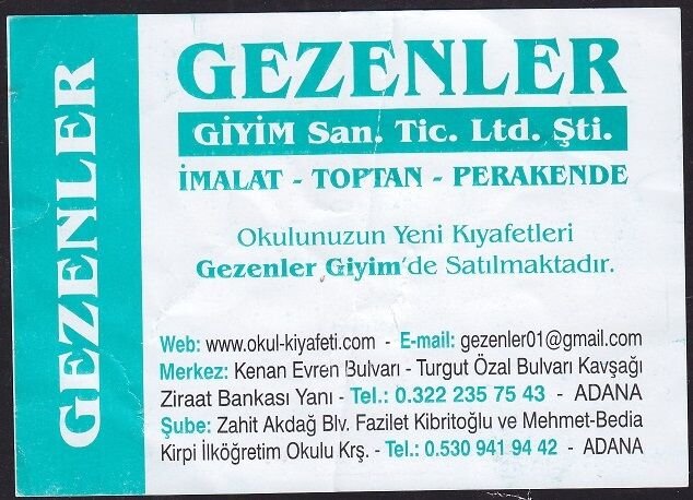 Gezenler Giyim Mağaza Broşürü