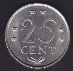 Hollanda Antilleri 25 Cent 1981