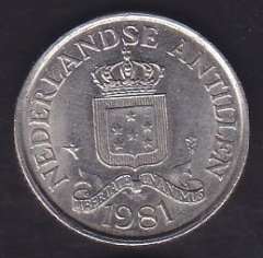 Hollanda Antilleri 25 Cent 1981
