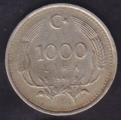 1991 Yılı 1000 Lira