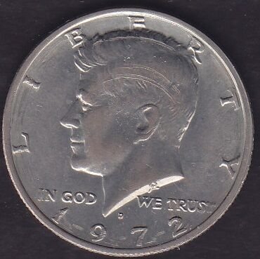 Amerika Yarım Dolar 1972 D