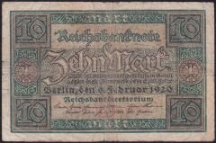 Almanya 10 Mark 1920 Çok Temiz