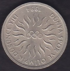 1994 YILI 10000 LİRA DÜNYA SPOR VE OLİMPİK DÜŞÜNCE YILI ÇA ÇİL
