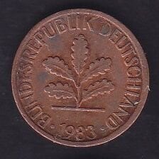 Almanya 1 Pfennig 1983 F