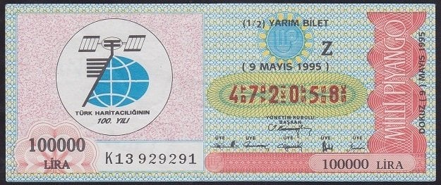 1995 9 MAYIS YARIM BİLET