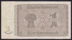 ALMANYA 1 RENTENMARK 1937 ÇOK TEMİZ