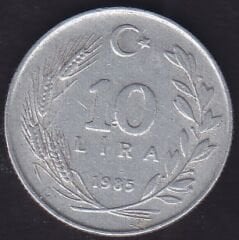 1985 Yılı 10 Lira