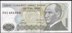 7.Emisyon 1.Tertip 10 Lira A82 461894 Çilaltı Çil