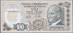 6.Emisyon 2.Tertip 100 Lira I03 243601 Çok Çok Temiz Çilaltı