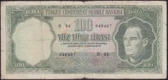 5.EMİSYON 6.TERTİP 100 LİRA D06 040407 TEMİZ