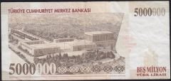 7.Emisyon 5 000 000 Lira F46 730502 Çok Temiz+