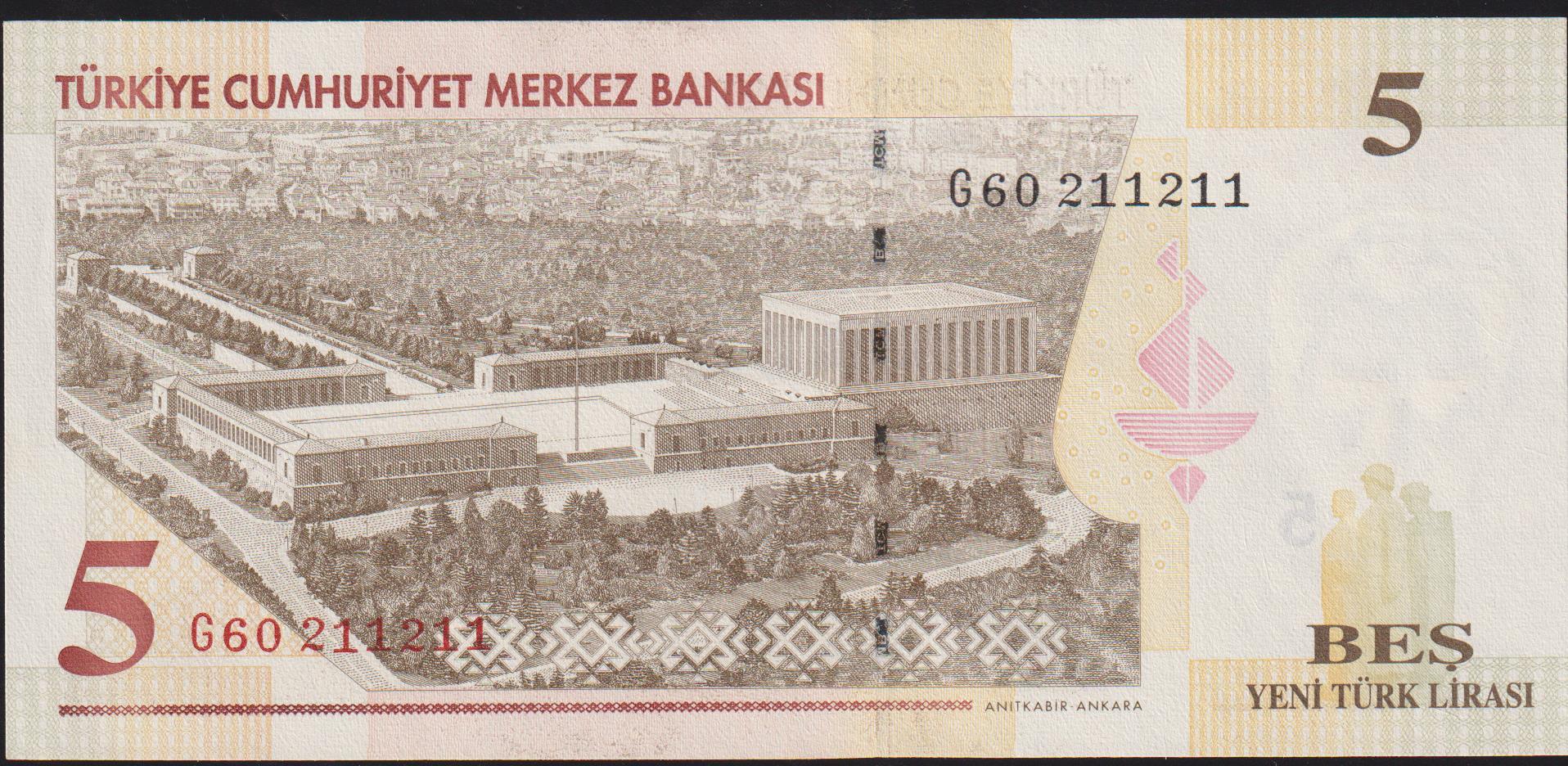 8.Emisyon 5 Ytl G60 211 211  Çil Tekrarlayan Numara