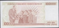 7.Emisyon 3.Tertip 100000 Lira I89 796210 Çilaltı Çil