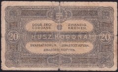 MACARİSTAN 20 KORONA 1920 TEMİZ