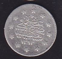 1293/29 Abdülhamid 1 Kuruş Gümüş
