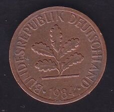 Almanya 1 Pfennig 1984 J
