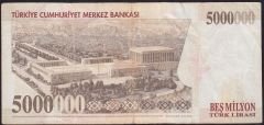 7.Emisyon 5 000 000 Lira K24 884512 Çok Temiz
