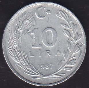 1987 Yılı 10 Lira