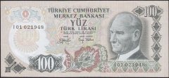 6.Emisyon 2.Tertip 100 Lira I01 021948 Çok Çok Temiz