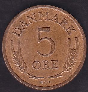 Danimarka 5 Öre 1972