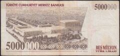 7.Emisyon 5 000 000 Lira H25 548588 Çok Temiz