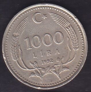 1992 Yılı 1000 Lira