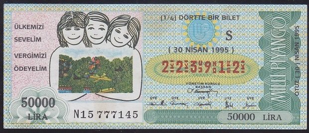 1995 30 NİSAN ÇEYREK BİLET
