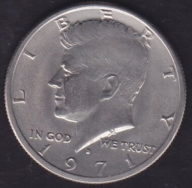 Amerika Yarım Dolar 1971 D