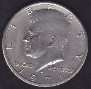 Amerika Yarım Dolar 1971 D