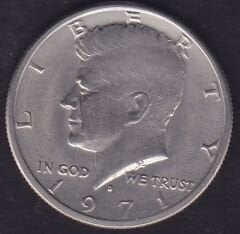 Amerika Yarım Dolar 1971 D