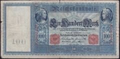 Almanya 100 Mark 1908 Temiz