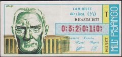 1977 9 Kasım Tam Bilet - T Serisi