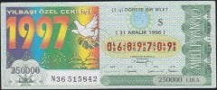 1996 31 Aralık Çeyrek Bilet - S Serisi