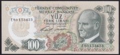 6.EMİSYON 1.TERTİP 100 LİRA E80 153423 ÇÇT