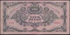 MACARİSTAN 1000 PENGO 1945 ÇÇT +
