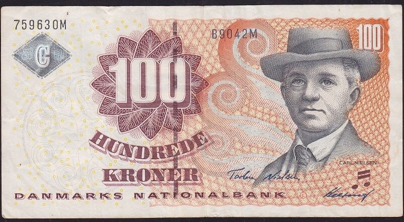Danimarka 100 Kroner 2004 Çok Temiz