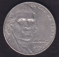 Amerika 5 Cent 2007 P