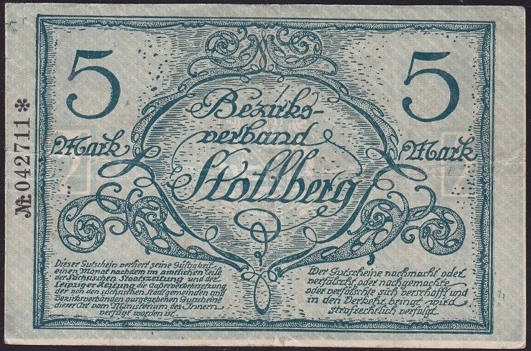 Almanya 5 Mark 1918 Çok Temiz