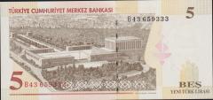 8.Emisyon 5 Ytl B43 659333 Çil
