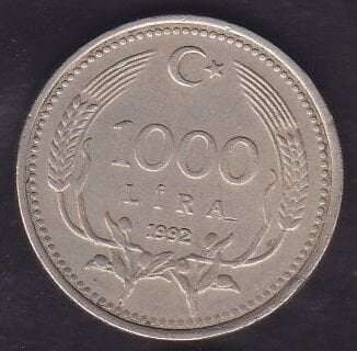 1992 Yılı 1000 Lira