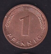 Almanya 1 Pfennig 1990 G