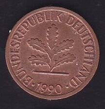 Almanya 1 Pfennig 1990 G