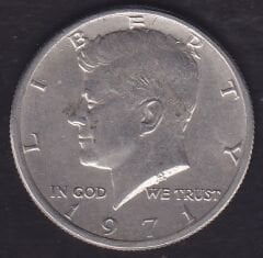 Amerika Yarım Dolar 1971