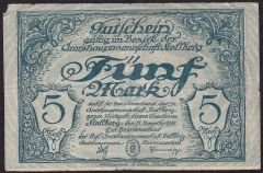 Almanya 5 Mark 1918 Haliyle