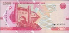 Özbekistan 2000 Som 2021 Çilaltı Çil